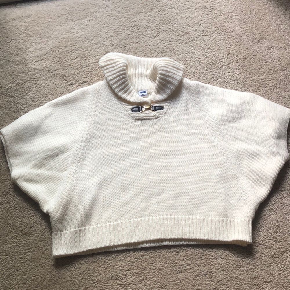 Janie and Jack cream poncho